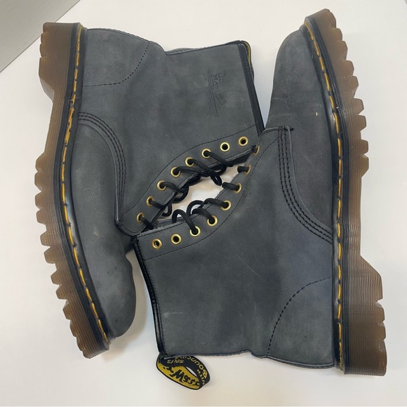 Vintage Dr Martens Boots Made in England Men UK 10 US 11 Gray Soft Leather main image 9
